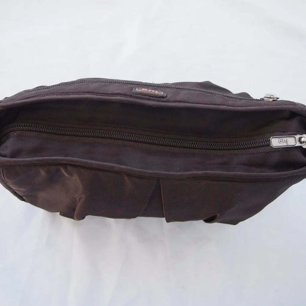 Lug Parasail Brown Cosmetic Case/Crossbody w/Strap,Travel